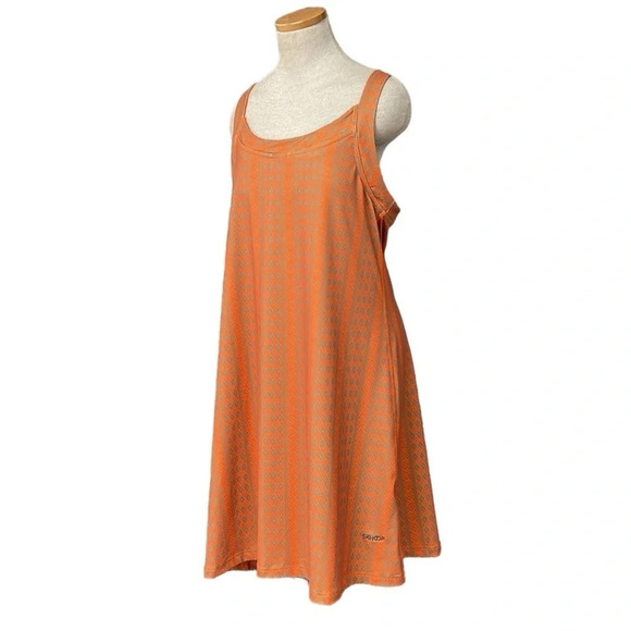 Skhoop Dress Women's X Large XL Orange Grey Geometric Pattern Bra Athletic - Picture 3 of 16